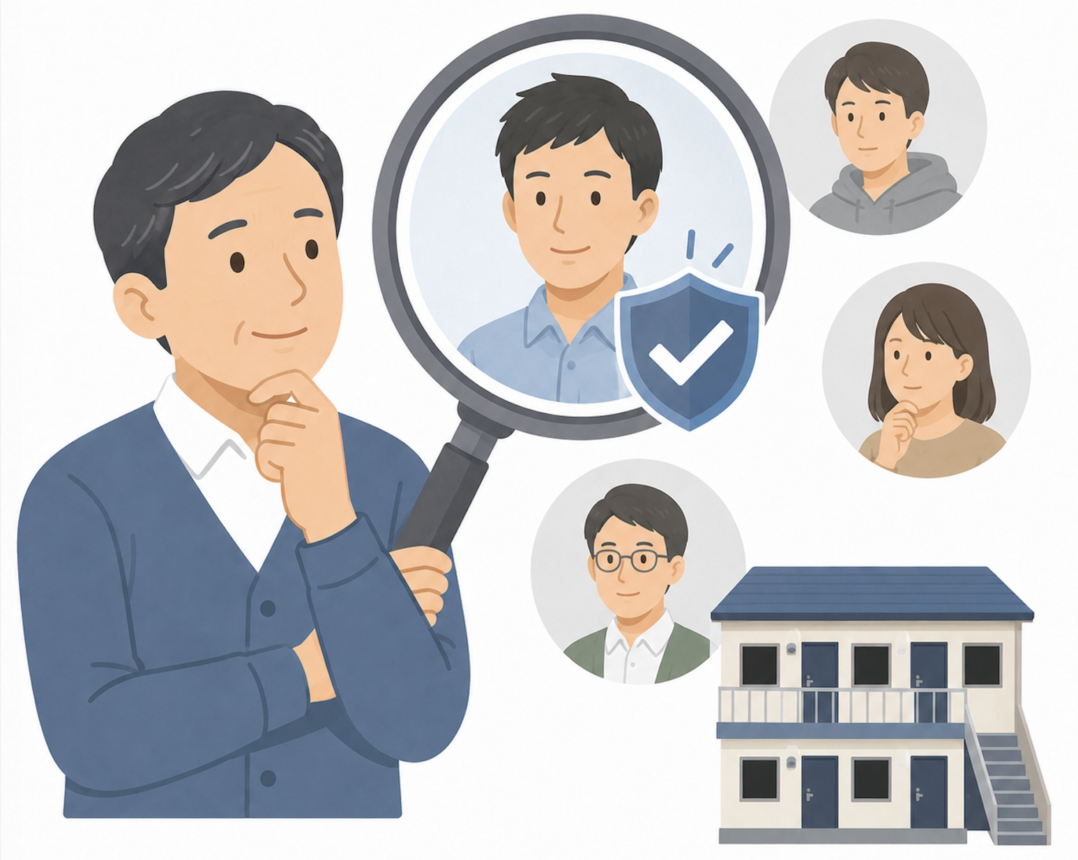 信頼できる借主を見つけたい